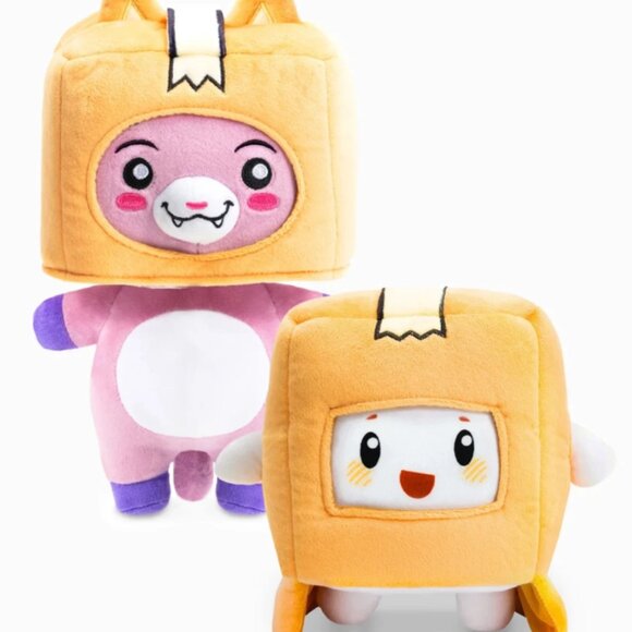 Foxy + Boxy Plush bundle Figures Detachable Cute Plush Toy Gifts kid collectible - Picture 1 of 8